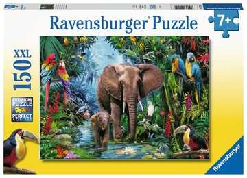 Ravensburger 12901 Dschungelelefanten 150 XXL Teile Puzzle