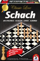 Schmidt 49082 Classic Line, Schach, mit extra gro&szlig;en Spielfiguren Familienspiel - Classic Line