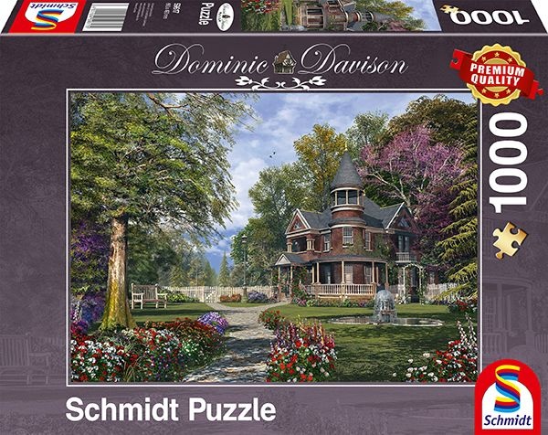 Schmidt Spiele 59617 Herrenhaus mit Türmchen Dominic Davison 1000 Teile Puzzle