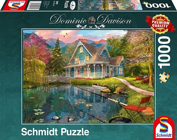Schmidt Spiele 59619 Ruhesitz am See Puzzle Dominic Davison 1000 Teile Puzzle