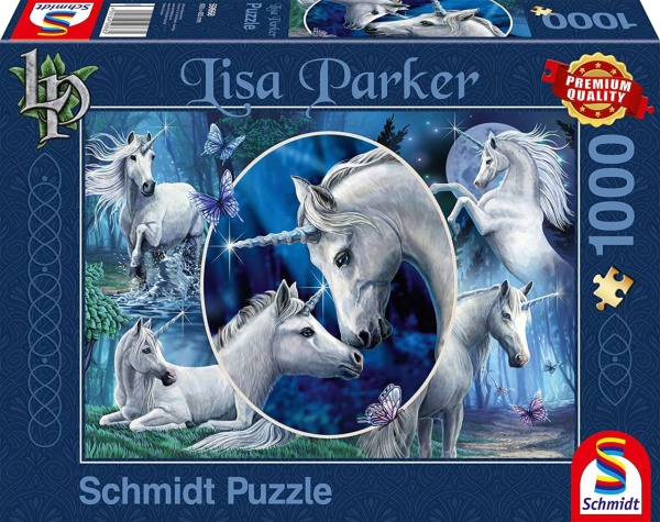 Schmidt 59668 Anmutige Einh&ouml;rner Lisa Parker 1000 Teile Puzzle