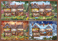 Schmidt 58345 Jahreszeiten Haus 2000 Teile Puzzle Panorama