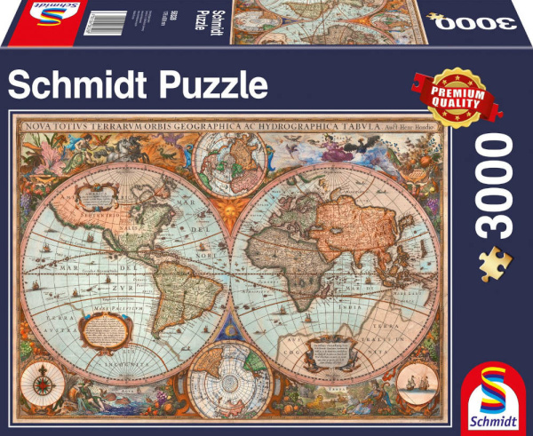 Schmidt 58328 Antike Weltkarte 3000 Teile Puzzle Panorama