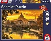 Schmidt Spiele 58393 Goldenes Licht &uuml;ber Rom 1000 Teile Puzzle