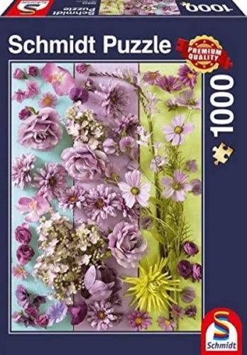 Schmidt 58944 Violette Blüten 1000 Teile Puzzle