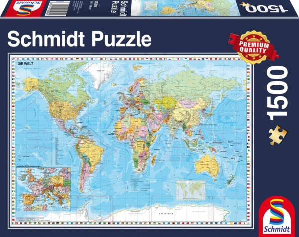 Schmidt 58289 Die Welt 1500 Teile Puzzle