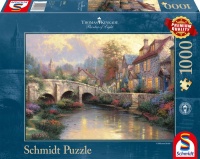 Schmidt 57466 Bei der alten Br&uuml;cke Thomas Kinkade 1000 Teile Puzzle