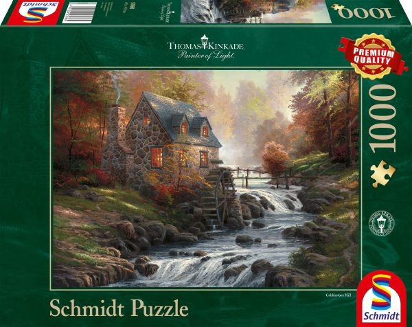 Schmidt 57486 Bei der alten Mühle Thomas Kinkade 1000 Teile Puzzle