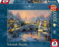 Schmidt 58450 Winterliches Dorf homas Kinkade 1000 Teile Puzzle