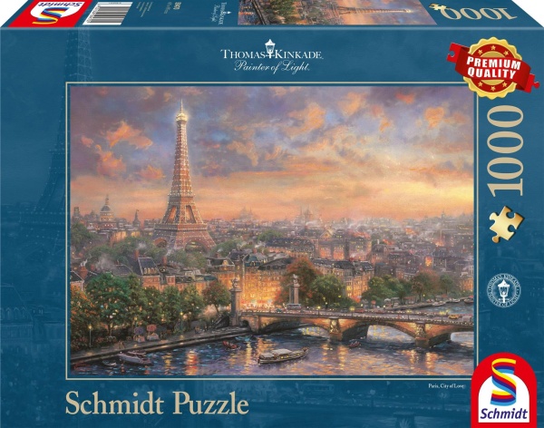 Schmidt 59470 Paris Stadt der Liebe Thomas Kinkade 1000 Teile Puzzle