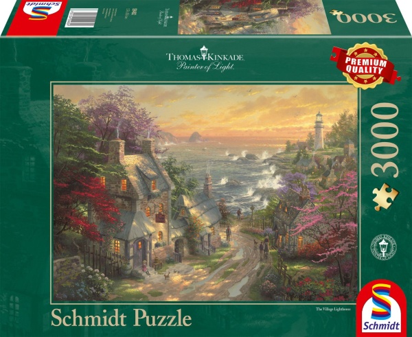 Schmidt 59482 Dörfchen am Leuchtturm Thomas Kinkade 3000 Teile Puzzle