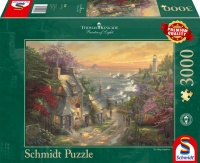 Schmidt 59482 D&ouml;rfchen am Leuchtturm Thomas Kinkade 3000 Teile Puzzle