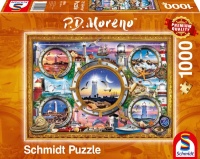 Schmidt Spiele 59902 P.D. Moreno - Leuchtt&uuml;rme 1000 Teile Puzzle