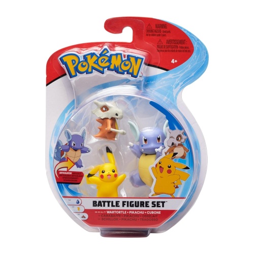 Pokemon Battle Figure Set Schillok, Pikachu, Tragosso