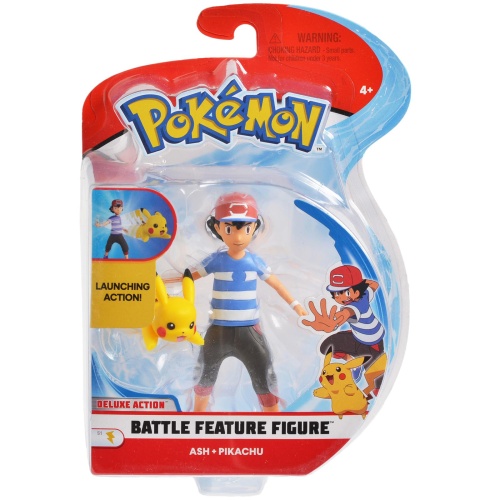 Pokemon Battle Feature Figur Ash und Pikachu