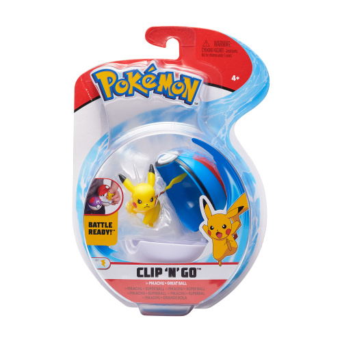 Pokemon Clip N Go Set  Pikachu & Superball