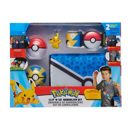 Pokemon Clip N Go Pikachu Bandolier Set
