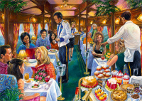 Jumbo 11328 Falcon - The Dining Carriage 500 Teile Puzzle