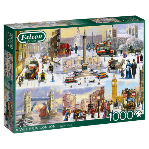 Jumbo 11306 Falcon - A Winter in London 1000 Teile Puzzle