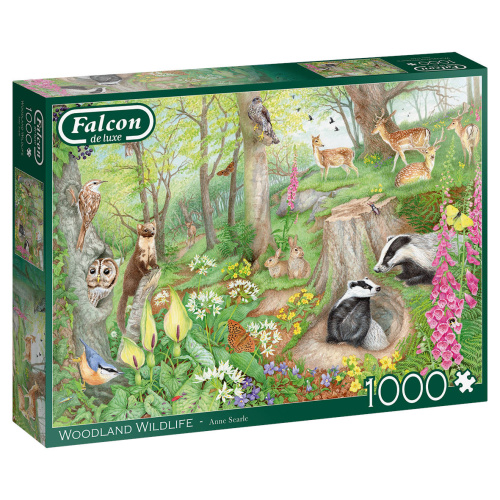Jumbo 11322 Falcon - Woodland Wildlife 1000 Teile Puzzle