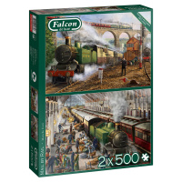 Jumbo 11331 Falcon - Mail by Rail 2x 500 Teile Puzzle