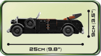 COBI-2407 HC WWII 1938 Mercedes 770 (W150) 255 Teile Bausatz