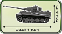 COBI 2538 HC WWII Panzerkampfwagen VI Tiger Ausf. E 800 Teile Bausatz