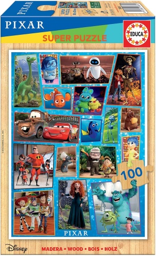 Educa 18881 Disney Pixar 100 Teile Holzpuzzle