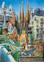 Educa 11874 Gaudi 1000 Teile Miniature Puzzle