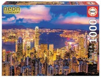 Educa 18462 Hong Kong 1000 Teile Nachtleuchtpuzzle