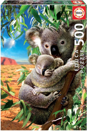 Educa 18999 Koala mit Koala-Baby 500 Teile Puzzle