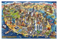 Educa 18453 New York City Maps 500 Teile Puzzle