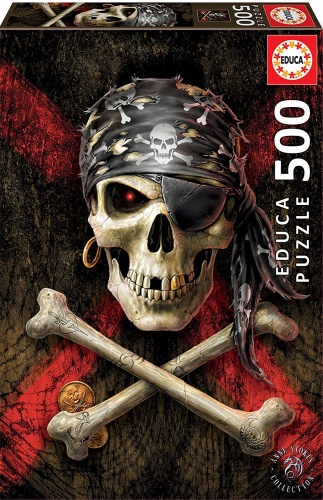 Educa 17964 Pirate Skull 500 Teile Puzzle