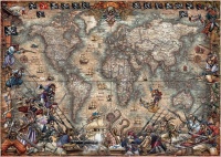 Educa 18008 Piraten Weltkarte 2000 Teile Puzzle