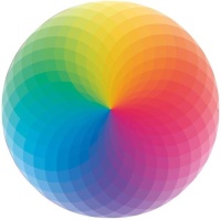 Educa 19033 Regenbogenfarben 800 Teile Rund-Puzzle