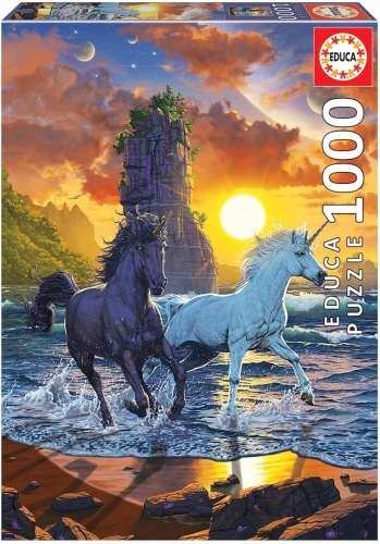 Educa 19025 Unicorns Vincent Hie 1000 Teile Puzzle