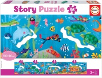 Educa 18902 Unterwasser 26 Teile Geschichten-Puzzle