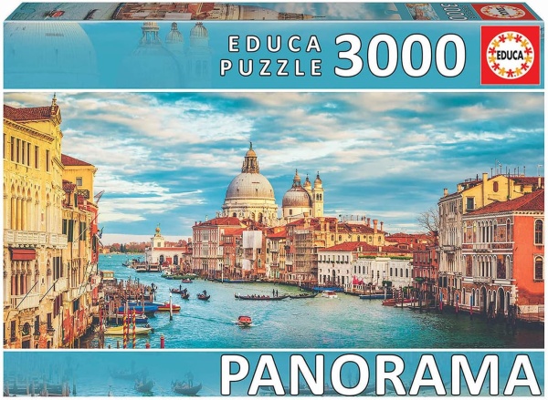Educa 19053 Venedig Kanal 3000 Teile Panorama Puzzle