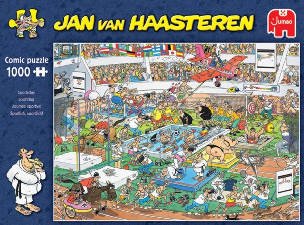 Puzzle Winterspiele Sport Jumbo Cartoon Haasteren Eisbahn 1000 Teile 