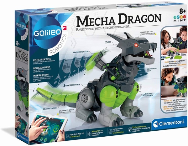 Clementoni 59215 Galileo Mecha Dragon Cyber Roboter