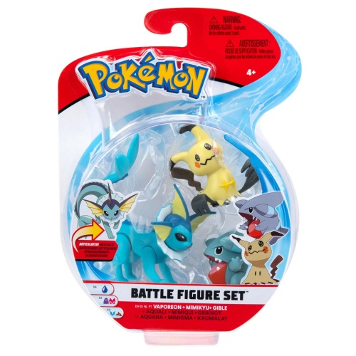Pokemon Battle Figure Set Aquana, Mimigma und Kaumalat