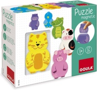 Jumbo 55234 GOULA - Magnetisches Holzpuzzle Tiere