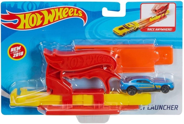 Mattel FVM09 Hot Wheels Pocket Launcher rot - Fahrzeugstarter