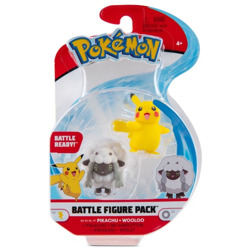 Pokemon Battle Figure Pack Pikachu und Wolly
