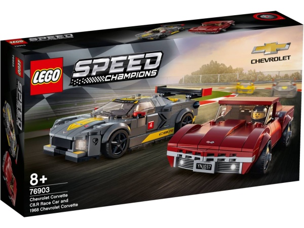 LEGO® 76903 Speed Champions Chevrolet Corvette C8.R & 1968 Chevrolet Corvette