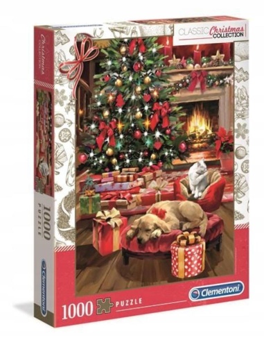 Clementoni 39580 Christmas by the Fire 1000 Teile Puzzle