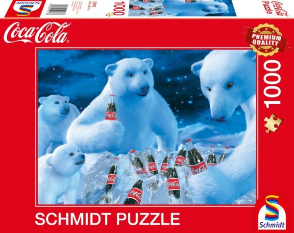 Schmidt 59913 Coca Cola Polarbären 1000 Teile Puzzle