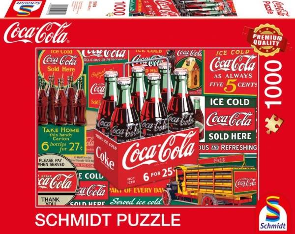 Schmidt 59914 Coca Cola Klassiker 1000 Teile Puzzle