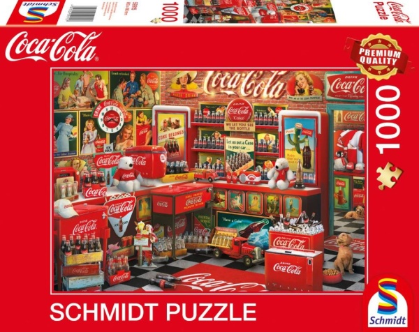 Schmidt 59915 Coca Cola Nostalgie 1000 Teile Puzzle