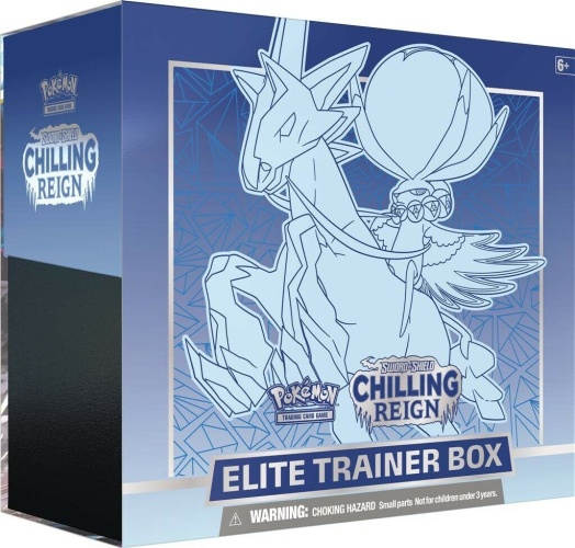 Pokemon Sword & Shield Chilling Reign Ice Rider Calyrex Elite Trainer Box Englisch